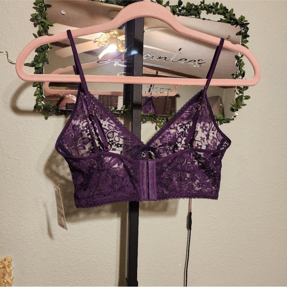 INC International Concepts Purple Lace Bra - Picture 3 of 4